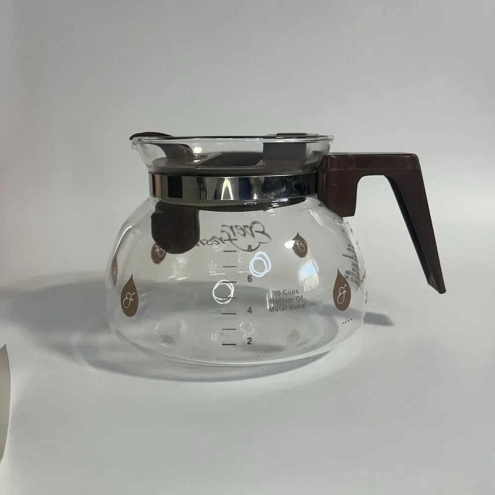 Ever Fresh Pyrex 10 Cup Glass Coffee Pot Easy Pour Top Glass Carafe Replacement